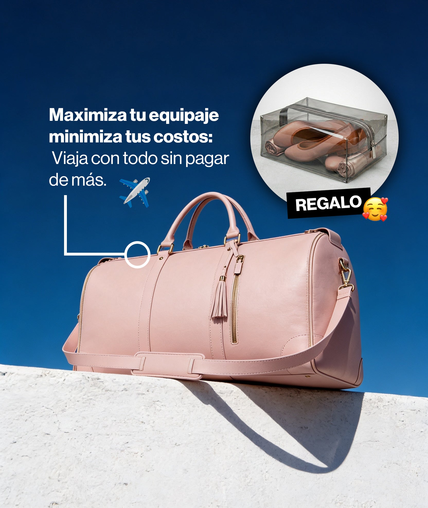 Maleta 2 en 1 con Portatrajes Integrado